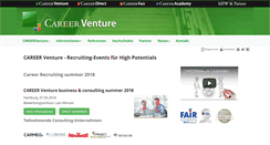 Desktop Screenshot of career-venture.de