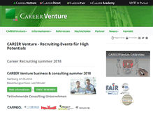 Tablet Screenshot of career-venture.de